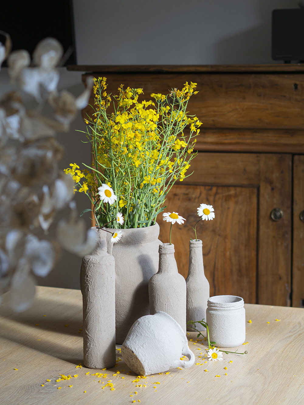 DIY Cómo pintar con efecto cerámica ¡Convertir cristal en barro!_6